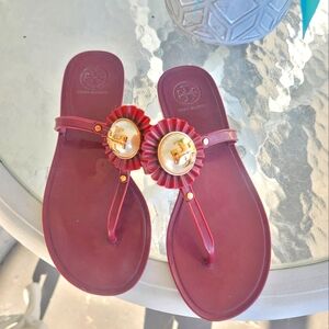 Tory Burch Women's Burgundy Sandals